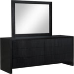 Fairfax Solid Wood And Oak Veneer Dresser in Black