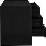 Fairfax Solid Wood And Oak Veneer Dresser in Black