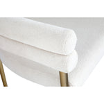 Brielle Boucle Fabric Upholstered Dining Chair in Cream