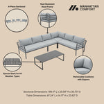 Sunnyside 2-Piece Conversation Set in Gray