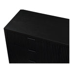 Fairfax Solid Wood And Oak Veneer Dresser in Black
