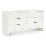 Fairfax Solid Wood And Oak Veneer Dresser in Cream