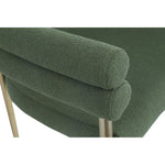 Brielle Boucle Fabric Upholstered Dining Chair in Green