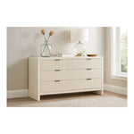 Fairfax Solid Wood And Oak Veneer Dresser in Cream