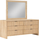 Fairfax Solid Wood And Oak Veneer Dresser in Natural