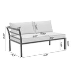 Sunnyside 2-Piece Conversation Set in White