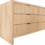Fairfax Solid Wood And Oak Veneer Dresser in Natural