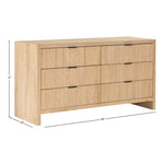 Fairfax Solid Wood And Oak Veneer Dresser in Natural