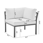 Sunnyside 2-Piece Conversation Set in White
