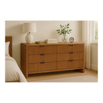 Fairfax Solid Wood And Oak Veneer Dresser in Walnut