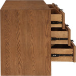 Fairfax Solid Wood And Oak Veneer Dresser in Walnut
