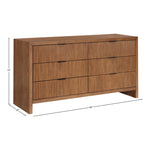 Fairfax Solid Wood And Oak Veneer Dresser in Walnut