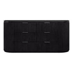 Astrid Solid Wood And Oak Veneer Dresser in Black
