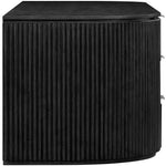 Astrid Solid Wood And Oak Veneer Dresser in Black