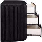 Astrid Solid Wood And Oak Veneer Dresser in Black