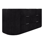 Astrid Solid Wood And Oak Veneer Dresser in Black