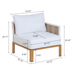 Vine 4-Piece Conversation Set in White
