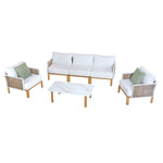 Vine 4-Piece Conversation Set in White