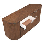 Astrid Solid Wood And Oak Veneer Dresser in Brown