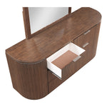 Astrid Solid Wood And Oak Veneer Dresser in Brown