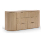 Astrid Solid Wood And Oak Veneer Dresser in Natural