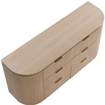 Astrid Solid Wood And Oak Veneer Dresser in Natural