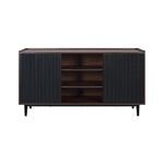 Duane 59" Fluted Sideboard in Black