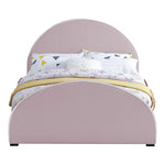Brody Velvet Upholstered Queen Bed in Pink