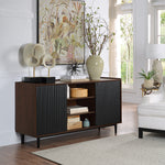 Duane 59" Fluted Sideboard in Black