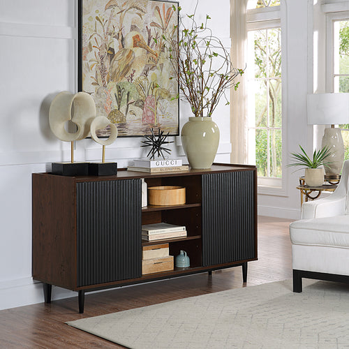 Duane 59" Fluted Sideboard in Black