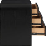 Siena Ash Wood And Natural Cane Dresser in Black