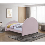 Brody Velvet Upholstered Queen Bed in Pink