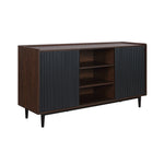 Duane 59" Fluted Sideboard in Black