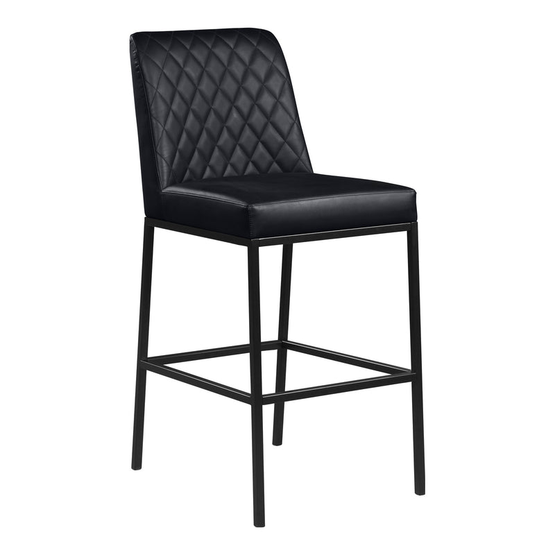 Bryce Vegan Leather Upholstered Bar Stool in Black