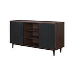 Duane 59" Fluted Sideboard in Black