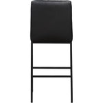 Bryce Vegan Leather Upholstered Bar Stool in Black