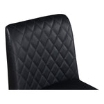 Bryce Vegan Leather Upholstered Bar Stool in Black
