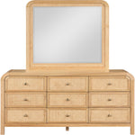 Siena Ash Wood And Natural Cane Dresser in Natural