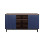 Duane 59" Fluted Sideboard in Navy Blue