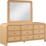 Siena Ash Wood And Natural Cane Dresser in Natural