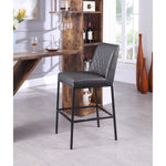 Bryce Vegan Leather Upholstered Bar Stool in Grey