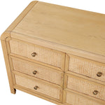 Siena Ash Wood And Natural Cane Dresser in Natural