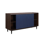 Duane 59" Fluted Sideboard in Navy Blue