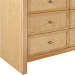 Siena Ash Wood And Natural Cane Dresser in Natural