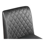 Bryce Vegan Leather Upholstered Bar Stool in Grey