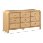 Siena Ash Wood And Natural Cane Dresser in Natural
