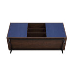 Duane 59" Fluted Sideboard in Navy Blue
