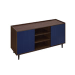 Duane 59" Fluted Sideboard in Navy Blue