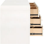 Siena Ash Wood And Natural Cane Dresser in White