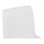 Bryce Vegan Leather Upholstered Bar Stool in White